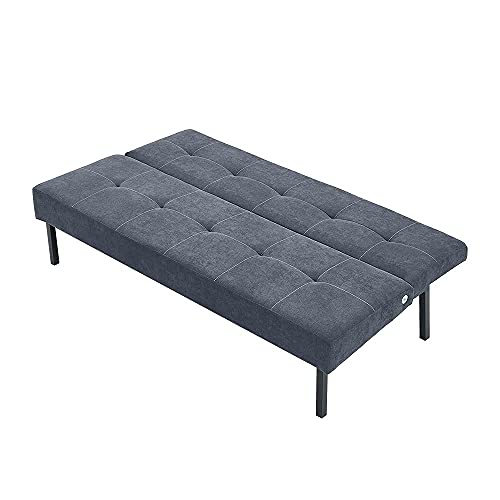 Panana Modern Convertible Futon Sofa Bed For Compact Small Space Living Room Apartment (Grey) #TOP5