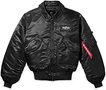 Alpha Industries Men's CWU 45-P Flight Jacket (2XL, Black)