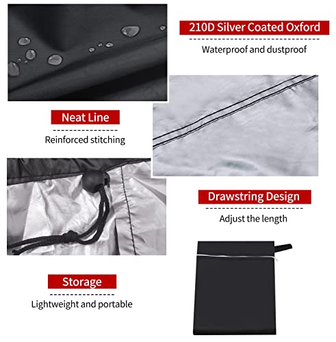 Funda para mesa de billar de 9 pies | Protector resistente con bolsa accesoria 4