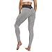 CMTOP Panal rugué pour femme Leggings, Pantalon de yoga avec gymnase, Leggings Push Up Femme Pantalon de sport haute taille élastique Fitness Running, gris clair, XL