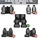 SAPUBK Custom-Fit Seat Covers Replace for 1997-2002 Wrangler TJ, Front and Rear Knitted Fabric Composite Soft Foam Lining Airmesh Breathable TJ Seat Cover Cushion