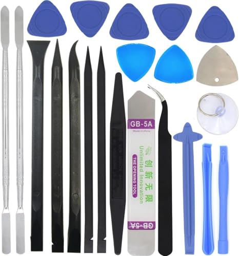 SANHOOII 22in1 Mobile Cell Phone Repair Screen Opening Tools kit Metal Spudger Pry for Table TV Box Toy Game Console Repairing Tool