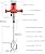 1800W Handheld Electric Concrete Mixer,Double-Paddle Electric Cement Mixer,Portable Mud Mixer with 6 Adjustable Speed,180CM line,Double Auger Mixer