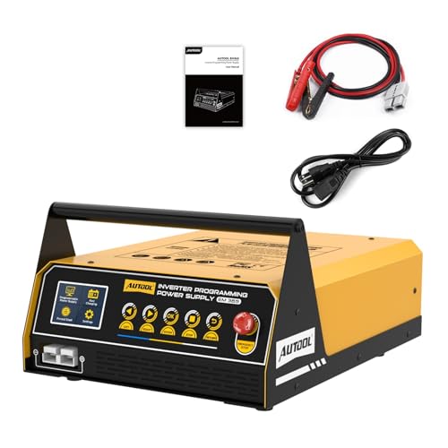 AUTOOL Flash Reprogramming Power Supply 150A, Car Battery Charger with Battery Maintainer Mode, Adjustable Charging Current Voltage, for Lead-Acid Battery