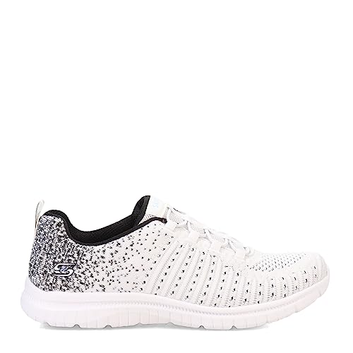 Skechers Women's Virtue, White/Black, 7.5