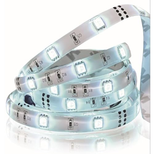 Lite Bulb Moments LED Leuchtstreifen - 2x5m RGB LED Leuchtstreifen - Farbwechselnde App Steuerung Smart LED Lichter mit Timer, Musiksynchronisation - 7.2W Wasserdichte Lichter für Schlafzimmer, Büro