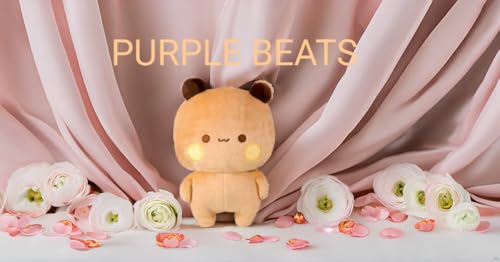 Image of Purple Beats Dudu 25-30cm Brown Plush Toy for Kids - Adorable Cuddly Companion (Brown)