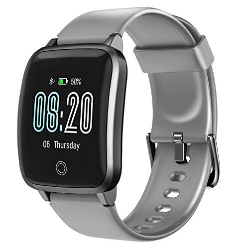 LETSCOM Smart Watch, Fitness Trackers with Heart Rate Monitor Step Calorie Counter Sleep