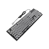 Dioche Clavier de Machine crire HJK920 Filaire 104 Touches Design R tro Ergonomique avec Switches Hybrides et clairage Sensible la Lumi re pour PC et Ordinateur Portable