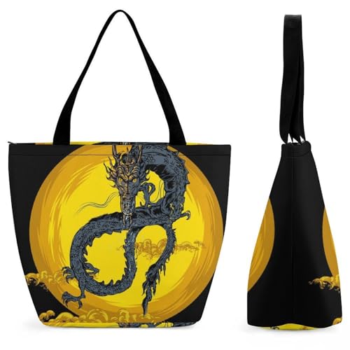 Sac à main bandoulière Planète Dragon résistant et spacieux pour vos trajets et shopping