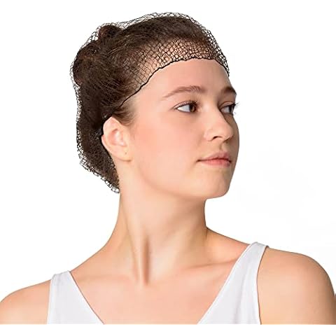 Amazing Einweg-Haarnetze, Nylon, 71,1 cm, Dunkelbraun, unsichtbar, 144 Stück Cover