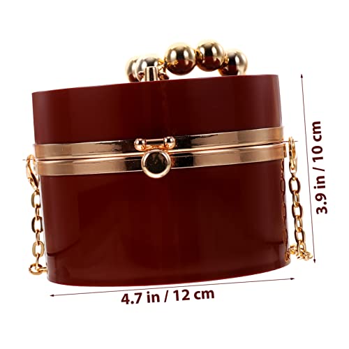 Pochette cylindrique idéale pour sorties et soirées légères Holibanna