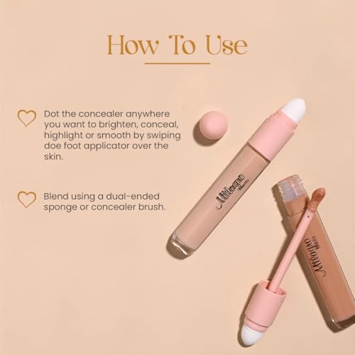 Image of Milagro Beauty Premium Wizard Concealer (6 ml) | Full Coverage, Matte & Poreless, Easily Blendable | Longlasting Creaseless Formula Covers Dark Spots | Highlighting & Contouring | All Skin Type (Light Neutral)