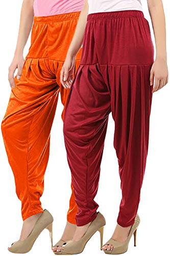 Image of Buy That Trendz Patiala Salwar for Women Viscose Patiala Pant Combo