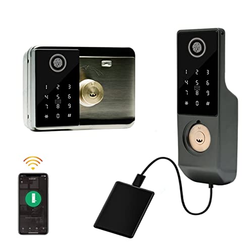 Serrure connectée Tuya avec empreinte et code pour maison et bureau - 3