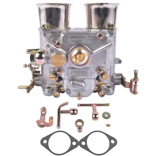 SUPBERC Electric Carburetor Replacement for Weber 55DCOE Carb 55mm Side Draft 2 Barrel Twin choke 19650.002