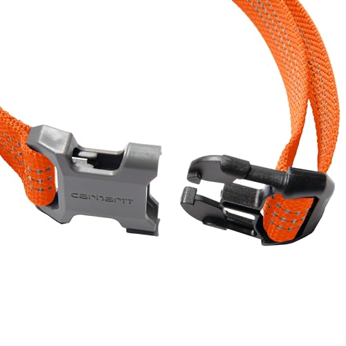 Carhartt Nylon Webbing Dog Collar, Fully Adjustable W/Durable Side Release Buckle and Reflective Stitching, Hunter Orange, Large by Carhartt - Image 6