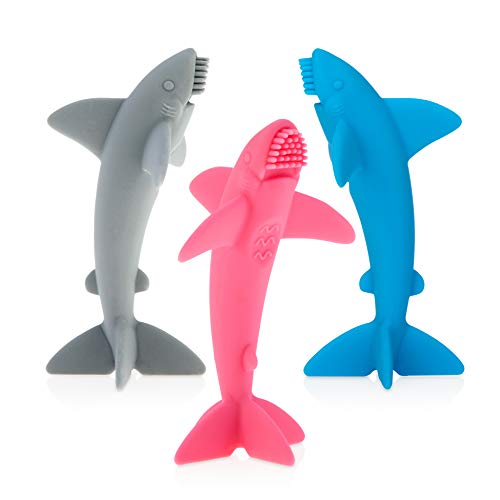 Nuby Grooming Lil Shark Massaging Toothbrush, Colors May Vary, 1pk, 5 Nuby Grooming Lil Shark Massaging Toothbrush, Colors May Vary, 1pk, 5"