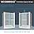 WOODBRIDGE Frameless Sliding Shower Door, 56" - 60" Width, 76" Height, 5/16"(8mm) Clear Tempered Glass,2 Ways Opening & Double Sliding in Chrome Finish,ASD6076-CH
