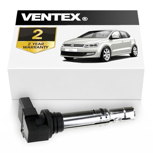 VENTEX® Ignition Coil Pack VXS1716 Compatible with VW Audi SEAT Skoda 1.2 1.4 1.6 A1 A3 Polo Golf Ibiza Fabia