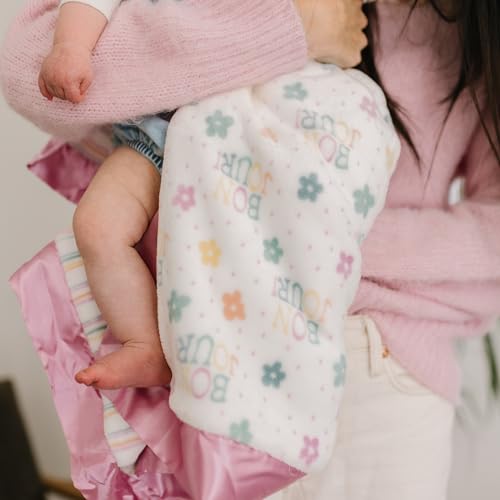 Image of JuJuBe x Studio Oh! Baby Essentials Reversible Baby Blanket - Soft Throw for Newborns & Infants, Ideal for Tummy Time, Home, Travel & Nursery Essentials - Bonjour Bebe