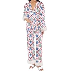 Christmas White With Xmas Tree Candy Cane Print