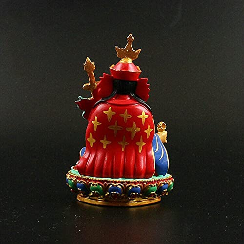 Figura Decorativa Estatua Buda Tibetano Resina Pintada miniatura 4