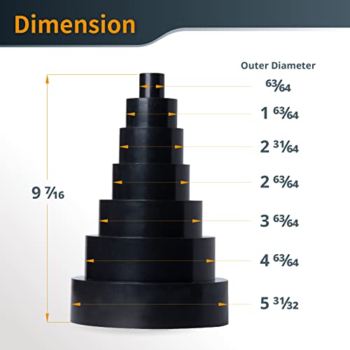 POWERTEC 70139 6-zu-1 Universal Schlauch und Armaturen Reduzierstück Adapter