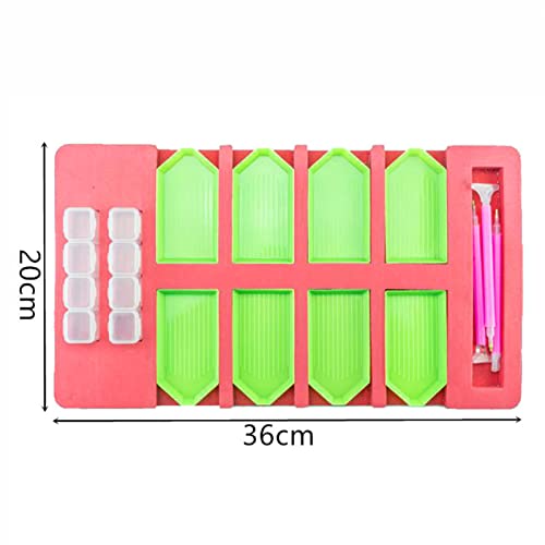 Homesen Suporte de bandeja Suporte de bandeja de pintura de diamante multifuncional caneta de perfur