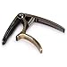 Donner DC-2 Guitar Capo for Electric and Acoustic Guitars Ukulele Capo, One Handed Trigger Capo Cinnamon