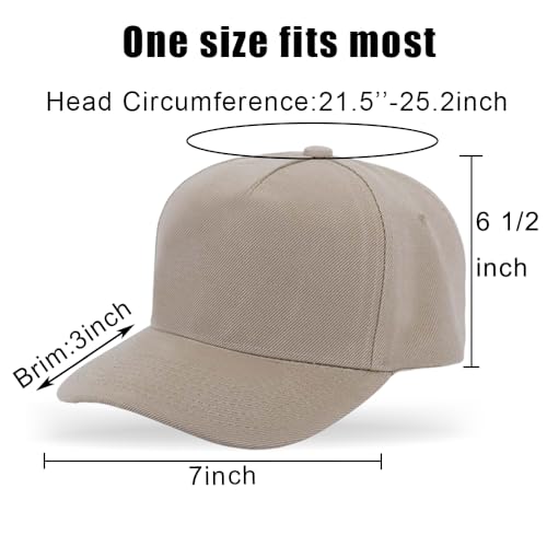 Image of 5-Panel Baseball Cap for Workouts, Hiking, Outdoor Sports, Customizable DIY Design, All-Season Comfort Fit, Adjustable
