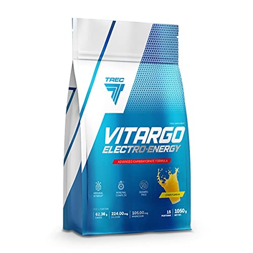 Trec Nutrition Vitargo Electro Energy Gerstenstärke Kohlenhydrate Elektrolyte Energy Muskelaufbau (1050g Orange)