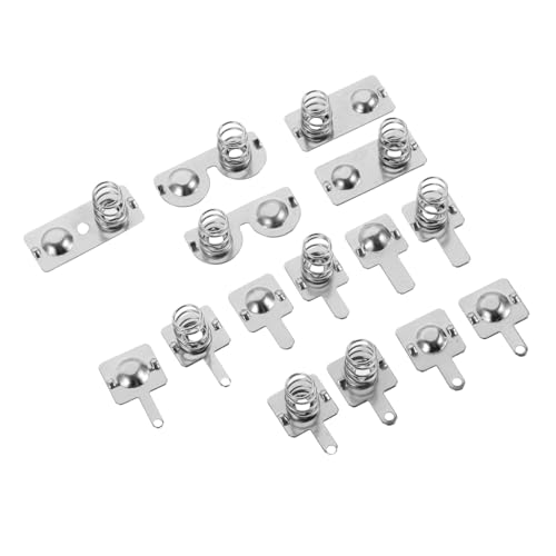 WHAMVOX Resortes Metálicos para Batería Placas de Contacto Positivas y Negativas Repuesto Estable para Controles Remotos y Dispositivos