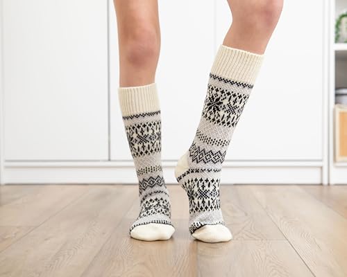 Image of Sweet Dreams Plush Cloud Socks - Super Soft, Warm & Cozy Lounging, Cold Weather, Sleep Socks for Women & Men