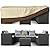 Patio Furniture Covers Waterproof for Dining Table and Chairs, Rectangular Outdoor Furniture Set Cover, Anti-Fade, Tear/Water Resistant Patio Furniture Set Covers, 126" L x 84" W x 28" H