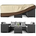 Patio Furniture Covers Waterproof for Dining Table and Chairs, Rectangular Outdoor Furniture Set Cover, Anti-Fade, Tear/Water Resistant Patio Furniture Set Covers, 126" L x 84" W x 28" H
