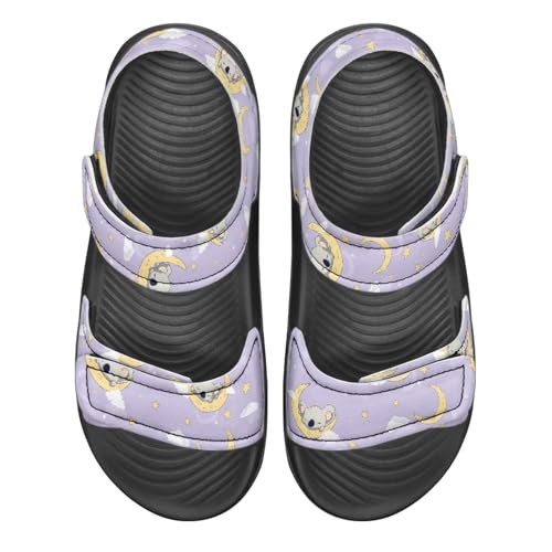 Toddler Boys Girls Double Buckle Sandals Breathable Lightweight Adjustable Water Sandal for Toddler Little Kids Black Sole2