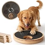 Zenflux Dog Nail Scratch Board with Treat Box, Dog Scratch Pad for Nails, Adjustable Interactive Dog Nail File Toy for Stress-Free Grooming, Treat Puzzle Scratch Board for Dogs