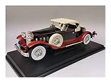 Modèles de jouets Car 1/18 Compatible with P-ackard 734 s -Peedster 1930 V-intage Modèle Alliage Jouet voiture Direction de la roue de la roue Die Casting Classic Collection Jouets Véhicule ,Véhicules