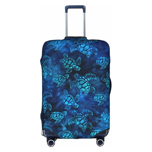 Housse de bagage de voyage unique motif tortue, protection haut de gamme lavable taille L