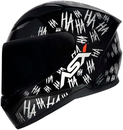 Capacete ASX City Fun Ha Ha ha + Viseira Fume com narigueira alta...