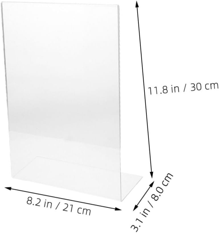 Tofficu 2pcs Acrylic Transparent Drawing Board Rack for Writing Reading Tilted for Comfortable Use for Desktop Painting Sketching Smooth Finish