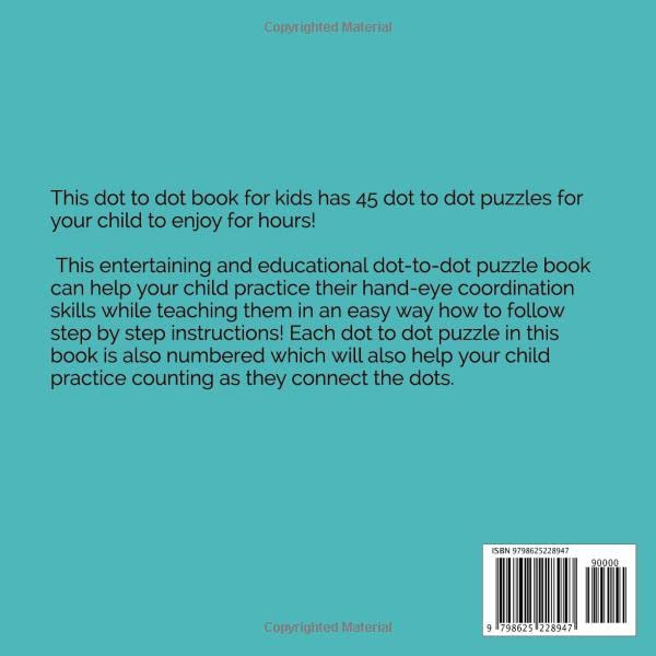 Dot To Dot Book For Kids Ages 4-6, 6-8, 8-12: Reptiles, Land, and Sea Animals: 45 Challenging and Fun Dot to Dot Puzzles for Kids (Connect the Dots for Kids Ages 6-8) - Image 2