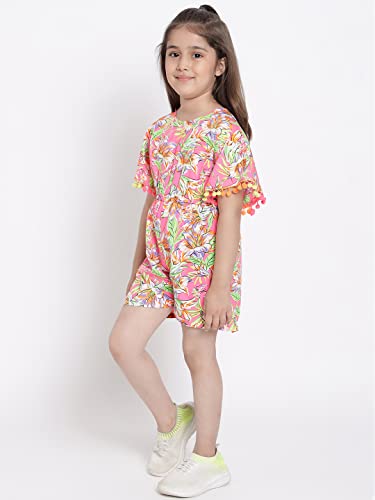 Image of Nautinati Girls Strappy Colourful Jumpsuit | Age 4-8 Years
