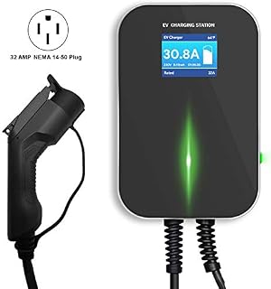 Lectron 240V 32 Amp Level 2 Electric Vehicle (EV) Charging Station with 20ft/6m