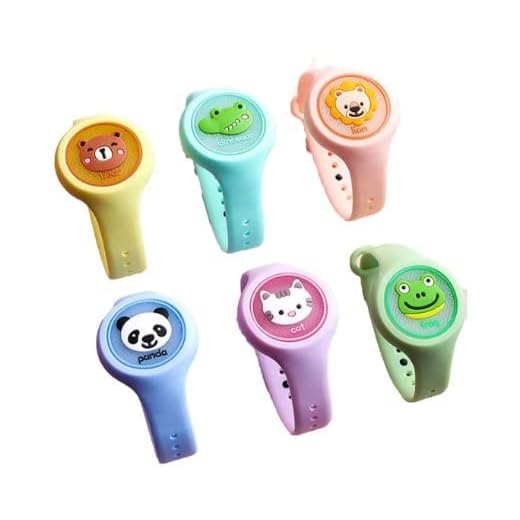 Pulseira Relógio Infantil Repelente de Mosquito Colorido Para Crianças (1 Unidade)