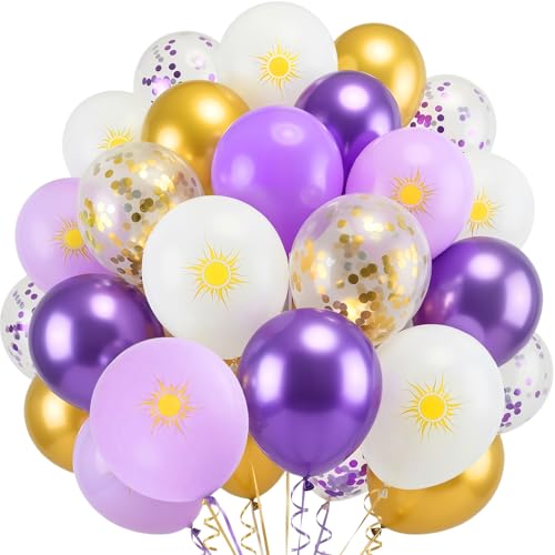 Ballons en latex resistants violet pastel anti eclatement pour decoration fete princesse