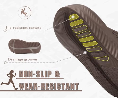 Image of KuaiLu Recovery Flip Flops for Women Sport Thong Sandals | Comfortable Arch Support Cushion Summer Beach Slides Reduces Stress on Feet Joints & Back Post-Exercise
