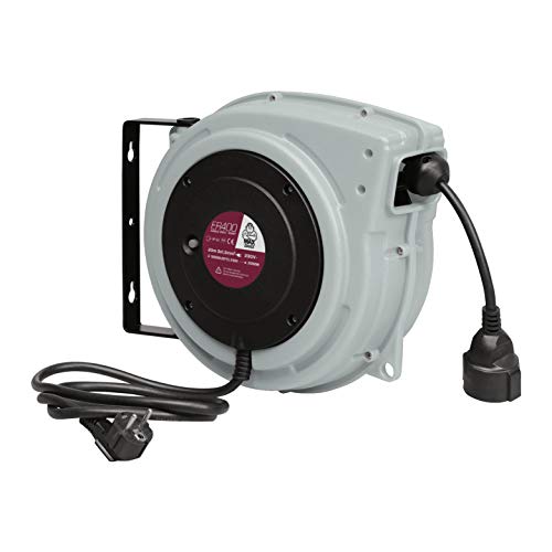 Enrollacables profesional MAXTOOLS ER400 de 20 metros con cable tripolar 2