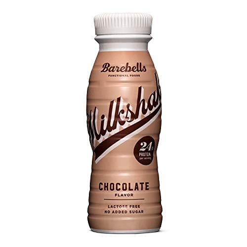 Barebells Protein Milkshake 8 x 330ml Bottles| High Protein Shake | No Added Sugar | Lactose Free| 24g of Protein | Delicious Creamy Flavour (Chocolate)